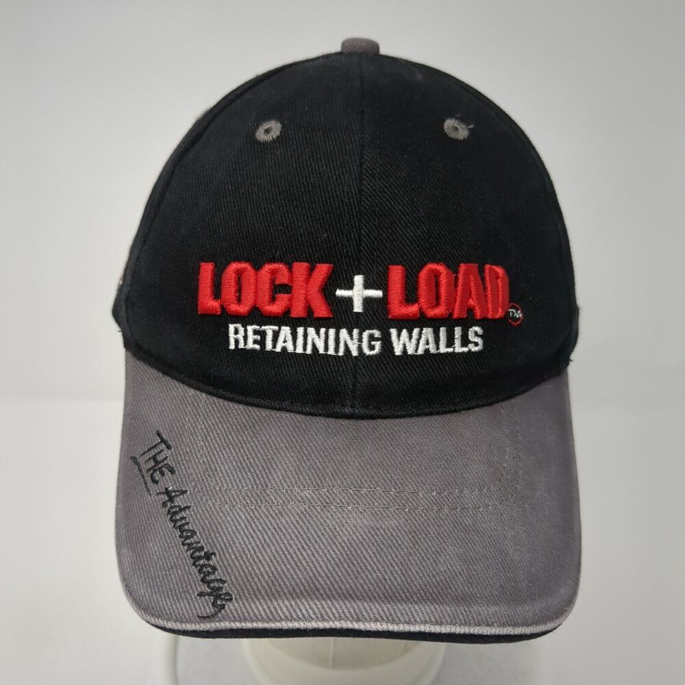 Lock + Load Retaining Walls Slideback Hat Black O… - image 2